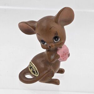 Josef Originals Mouse Village Sweethearts Figurine Ceramic 1960s Japan